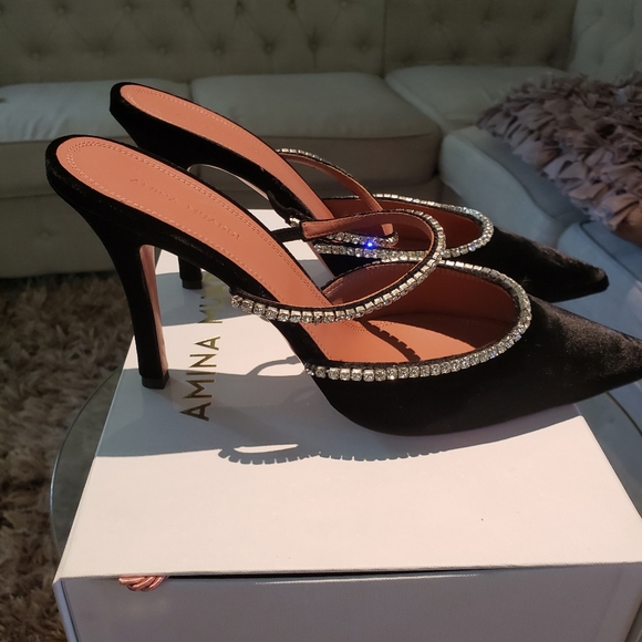 Amina Muaddi Gilda Mules - Picture 3 of 8
